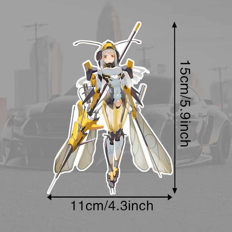 

DN89#15см крутая механическая аниме девушка виниловая наклейка на автомобиль водонепроницаемая виниловая наклейка автомобильные аксессуары декор 11x15cm