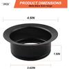 Matte Black Sink Flange Fits for InSinkErator FLG-MTBLK Sink Flange, Durable Stainless Steel Sink Flange for InSinkErator Garbage Disposals and Most