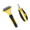 Pet Undercoat Rake Kit Double Sided Stainless Steel Nail Clipper Undercoat Rake for Pets Cats Dogs