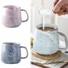 Round Porcelain Glass Cup Ceramic Ear Hanging Espresso Cup Creative Coffee Milk Tea Cups Office Mug Kitchen Tools for Household