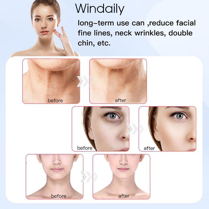 Gesicht Hals Lifting Gerät Vibration EMS Gesichtsmasseur LED Lichttherapie Maschine Hautstraffung Faltenentferner Hautpflege Werkzeuge