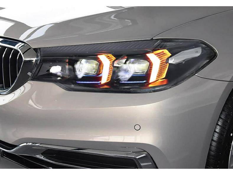 18-23 BMW 5 Series G30 G38 Headlight Assembly with New Fang DRL & Turn Signals