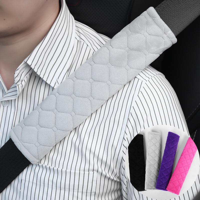 

Car Soft Seat Belt Cover Universal Auto Seat Belt Covers Warm Plush Safety Belts Shoulder Protection Auto Interior