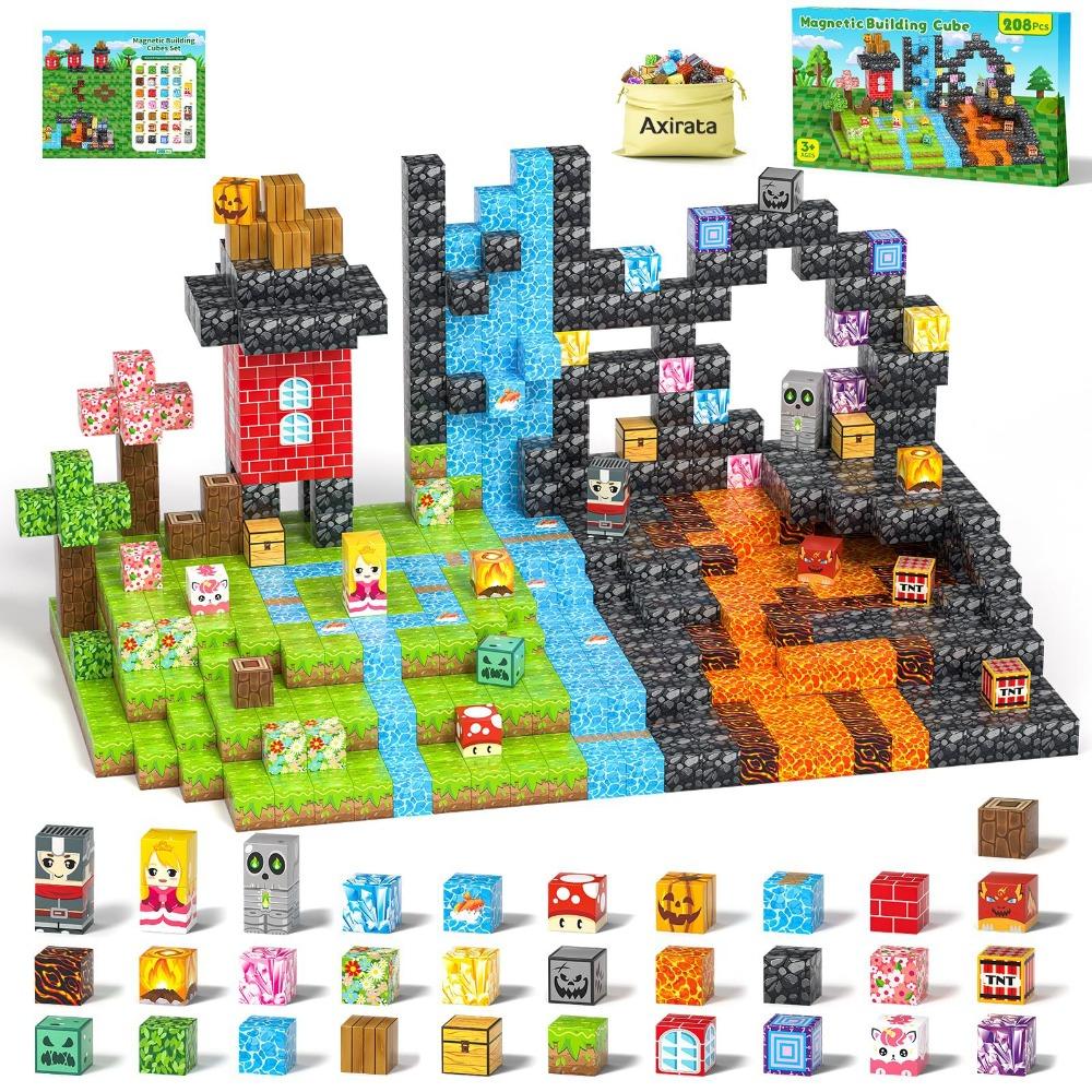 Magnetic block building block unicorn puzzle toy