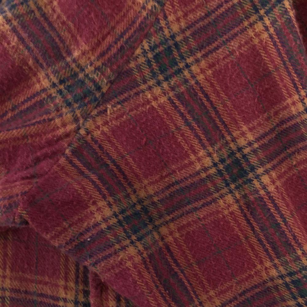 POLO COUNTRY RALPH LAUREN 90s Check Pattern logo embroidery Long sleeve Button down shirt Men's Used