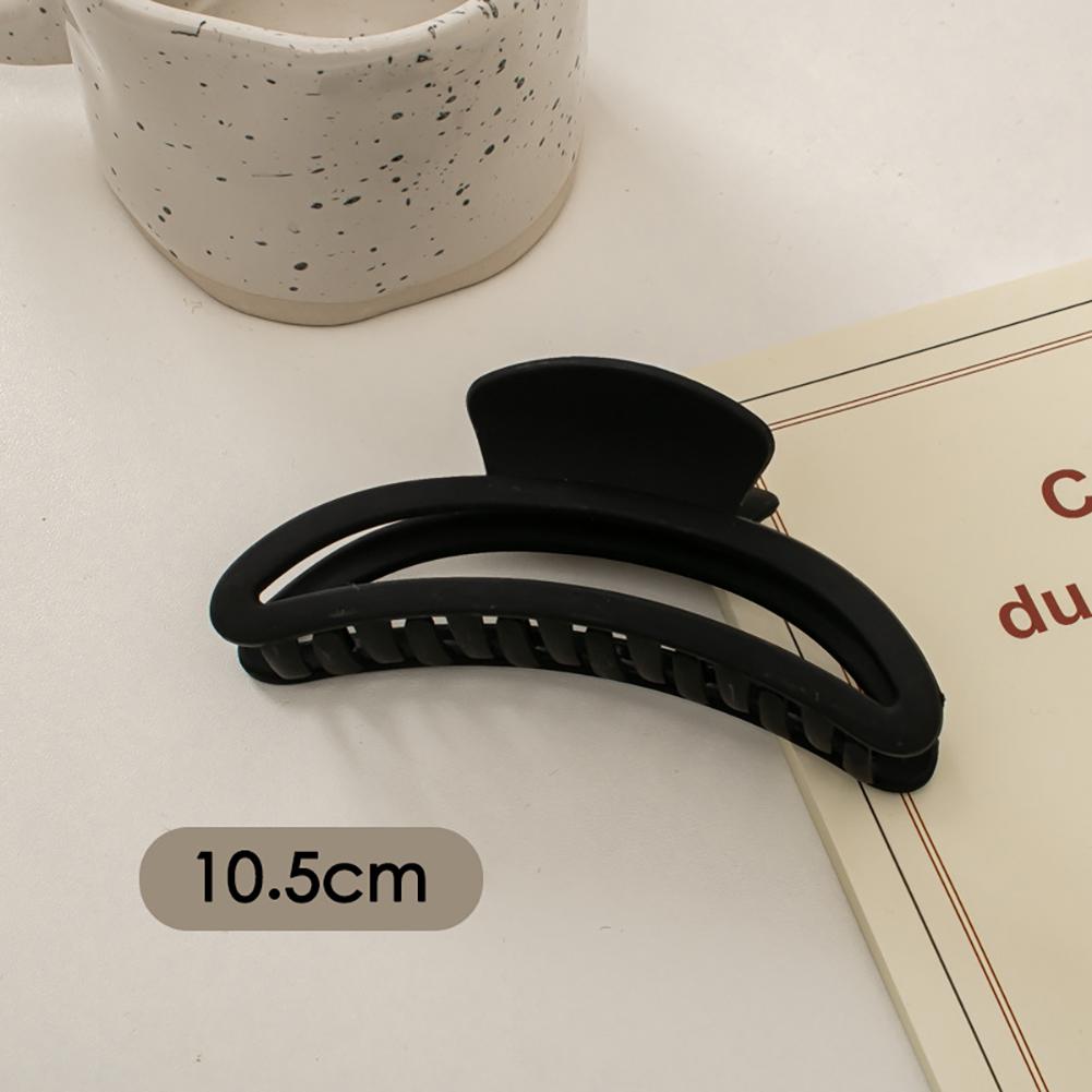Simple Black Frosted Hairpin Hair Claw Clip Solid Color Multishaped Durable Headwear Hair Clip Hair Accessory for Women