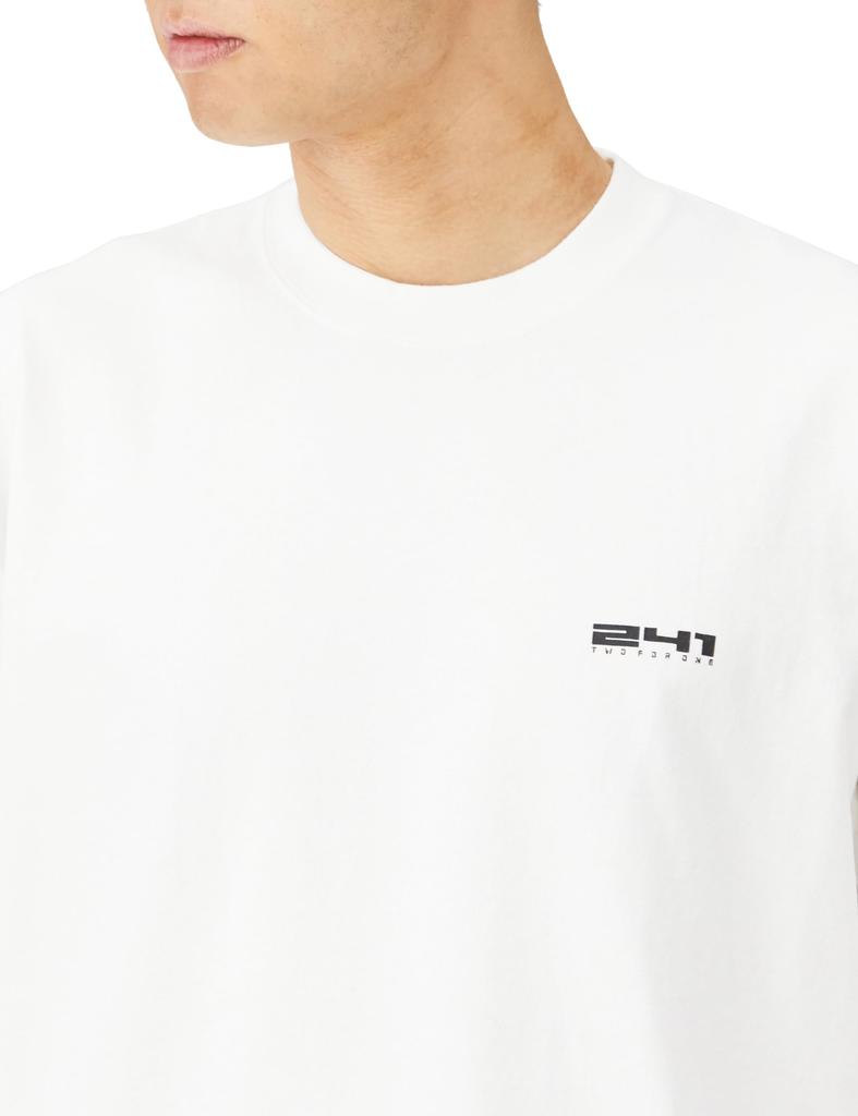 Zwei zum Preis von einem AREA241-GRAPHIC Langarmshirt Weiß M