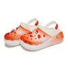 Crocs Crush Clog REGO Hot Dog Strawberry Fudge Vitality Detachable Accessories Hole Shoes Unisex Bone White Red