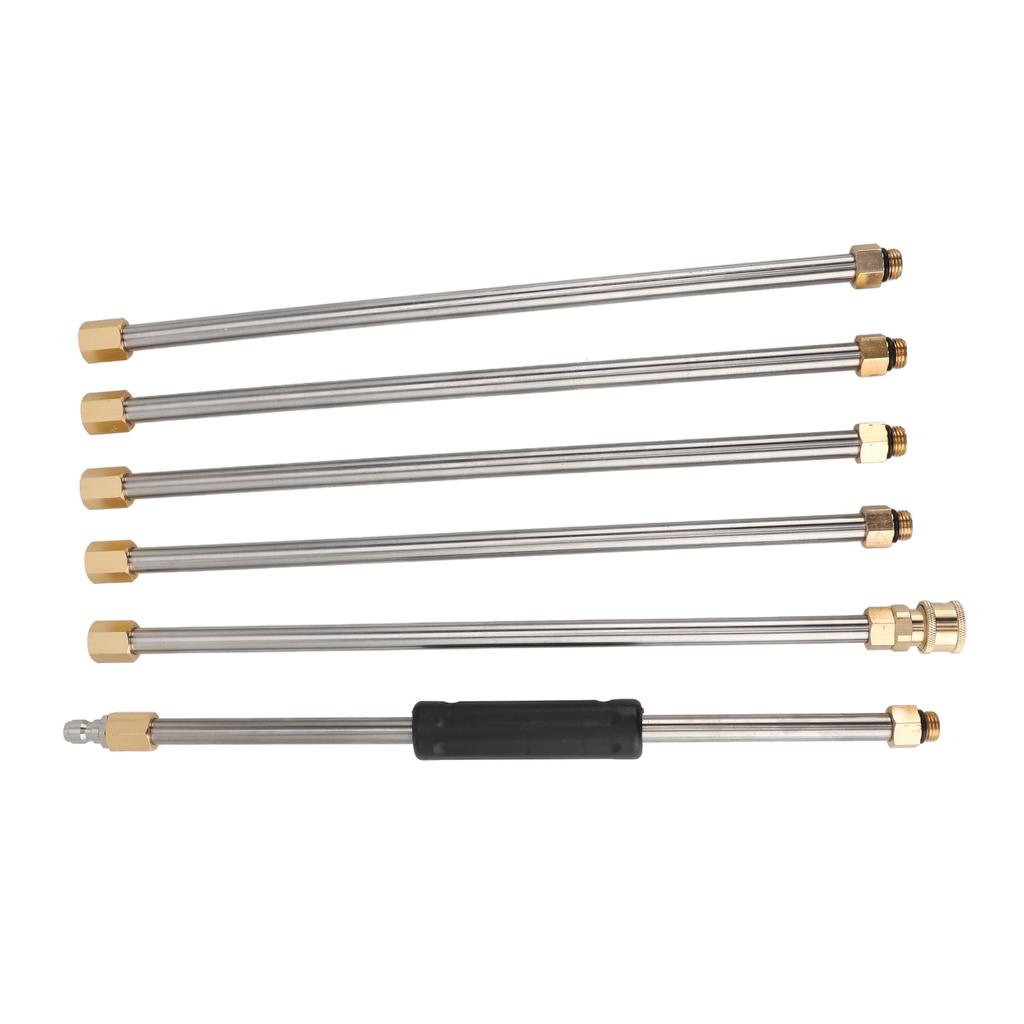 90 Inch Pressure Washer Extension Wand Power Washer Lance with 1 4 Inch Quick Connect for Roof Cleaning 6pcs
