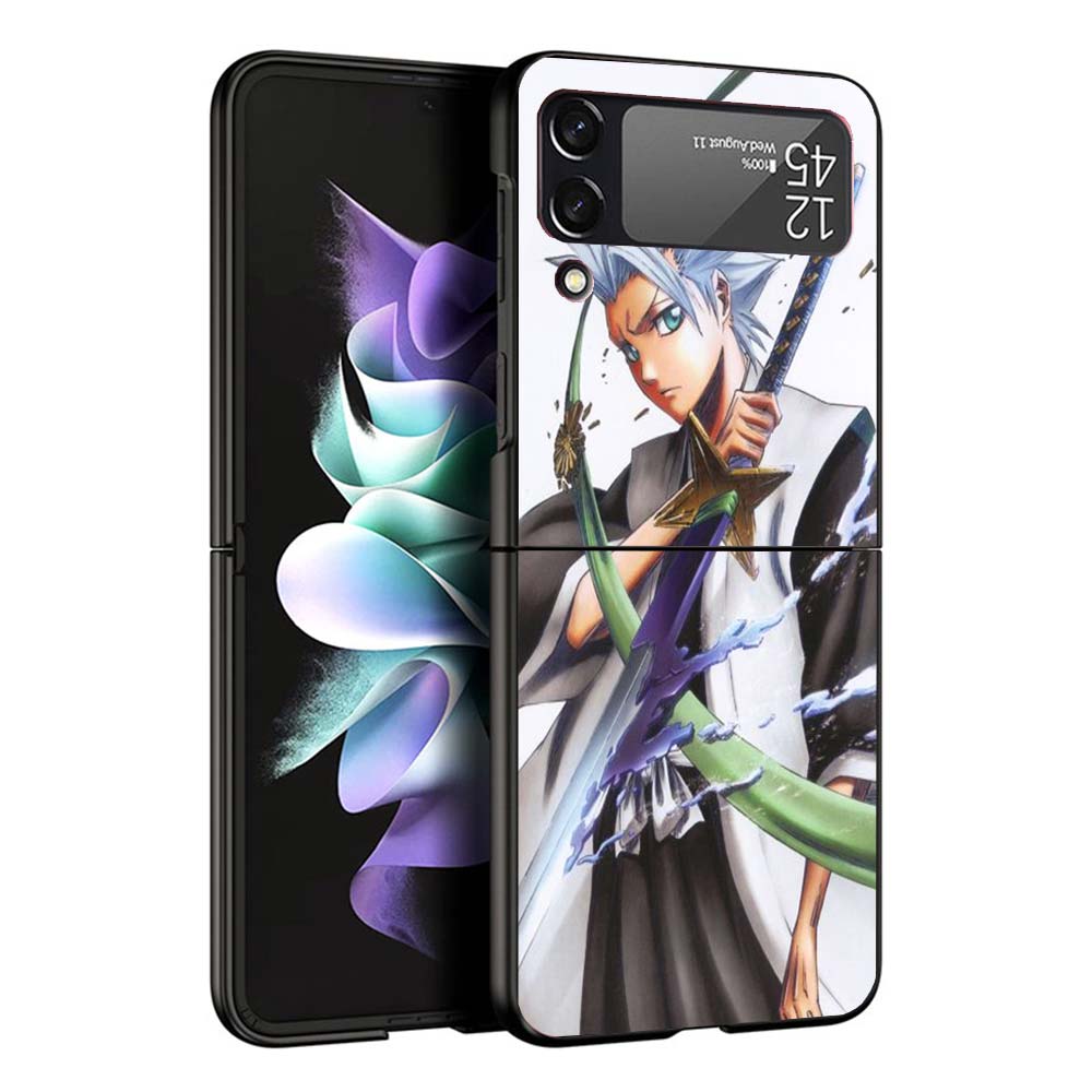 Bleach Hitsugaya Toushirou Phone Case For Samsung Galaxy Z Flip7 Flip6 5G Flip5 Flip4 Flip3 ZFlip 7 6 3 4 5 Shockproof Back Cove