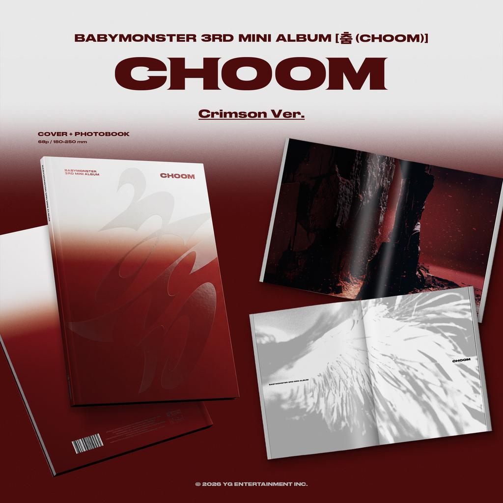 [pre-order] [Early Bird POB][WEVERSE POB] BABYMONSTER - CHOOM (Photobook Ver.) Set + CHOOM (Jewel Ver.) Set