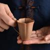 Rough pottery teacup light luxury master cup anti-scald high value petal cup tea cup old rock clay ancient style beauty cups for Home