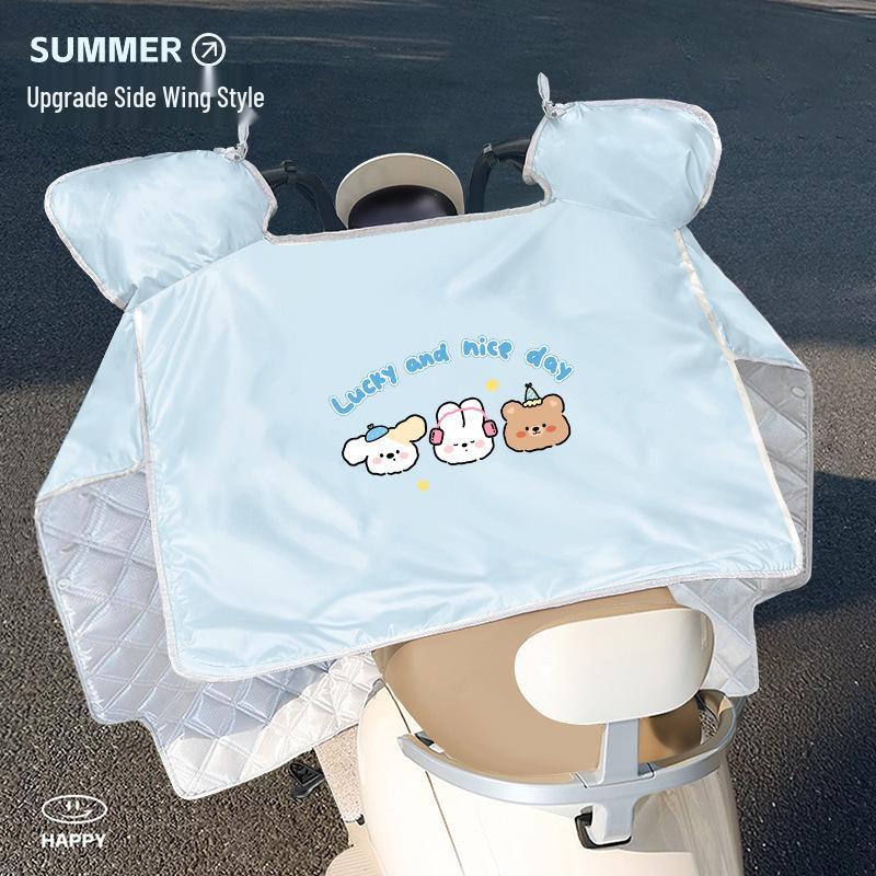 Electric Car & Motorcycle Windshield Sunshade – Summer Thin Waterproof UV Shield for All Seasons