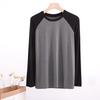 Men's Modal Raglan Patchwork Long Sleeve T-Shirt