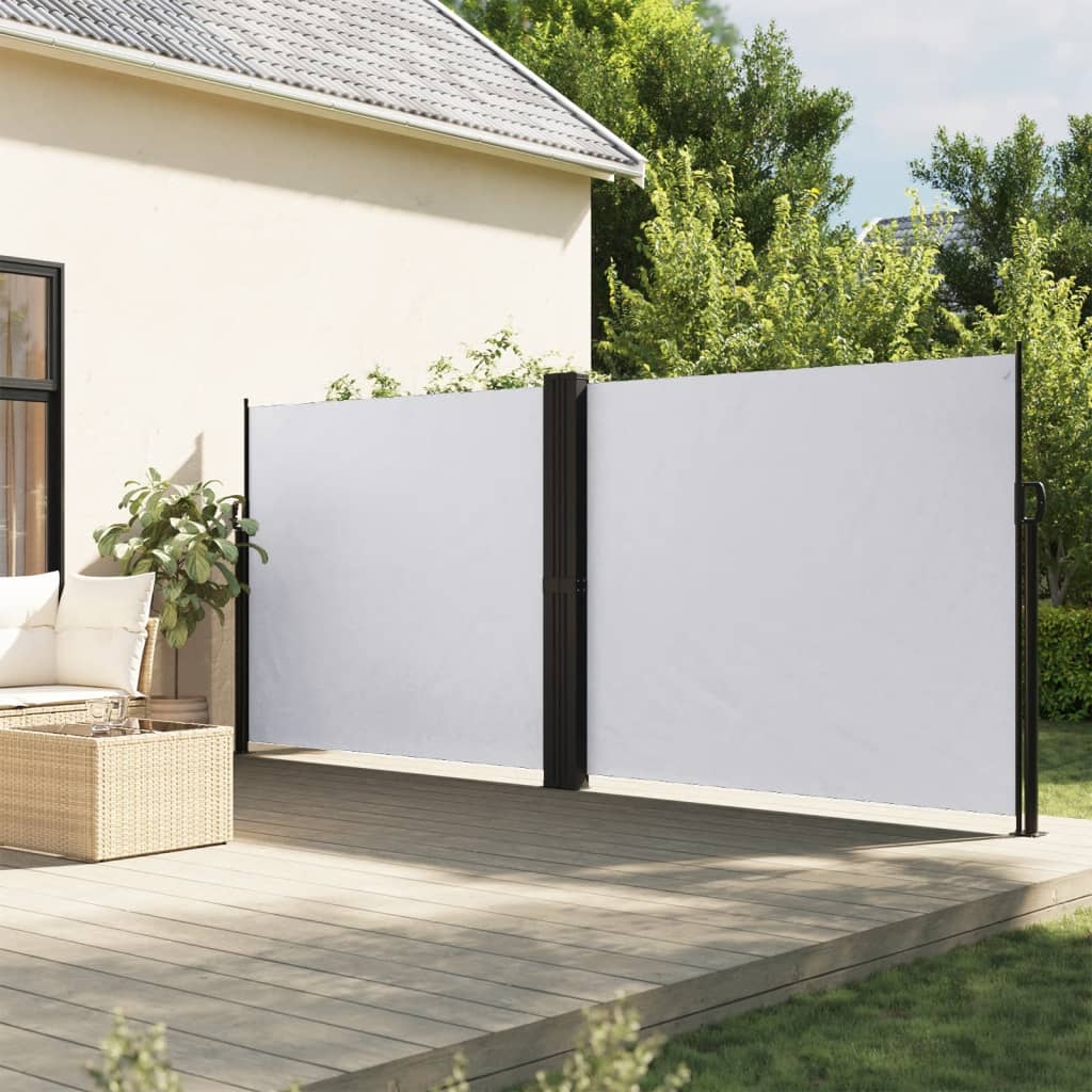 Retractable Side Awning White 160 X 1200 Cm