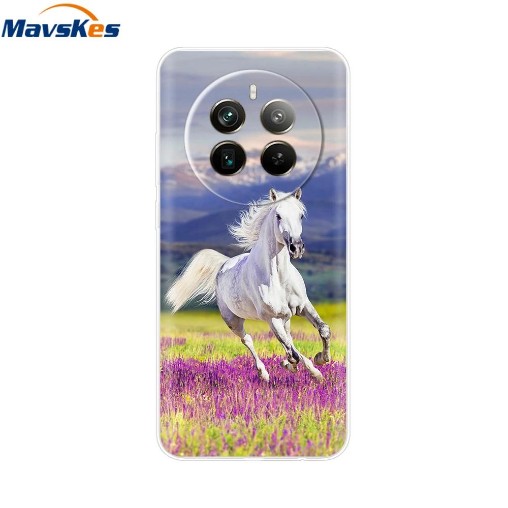 For Realme 12 Pro+ Case Love Heart Soft Silicone Cover for Oppo Realme 12 Plus 5G Fundas for Realme 12 Pro Plus Realme12 Bumper