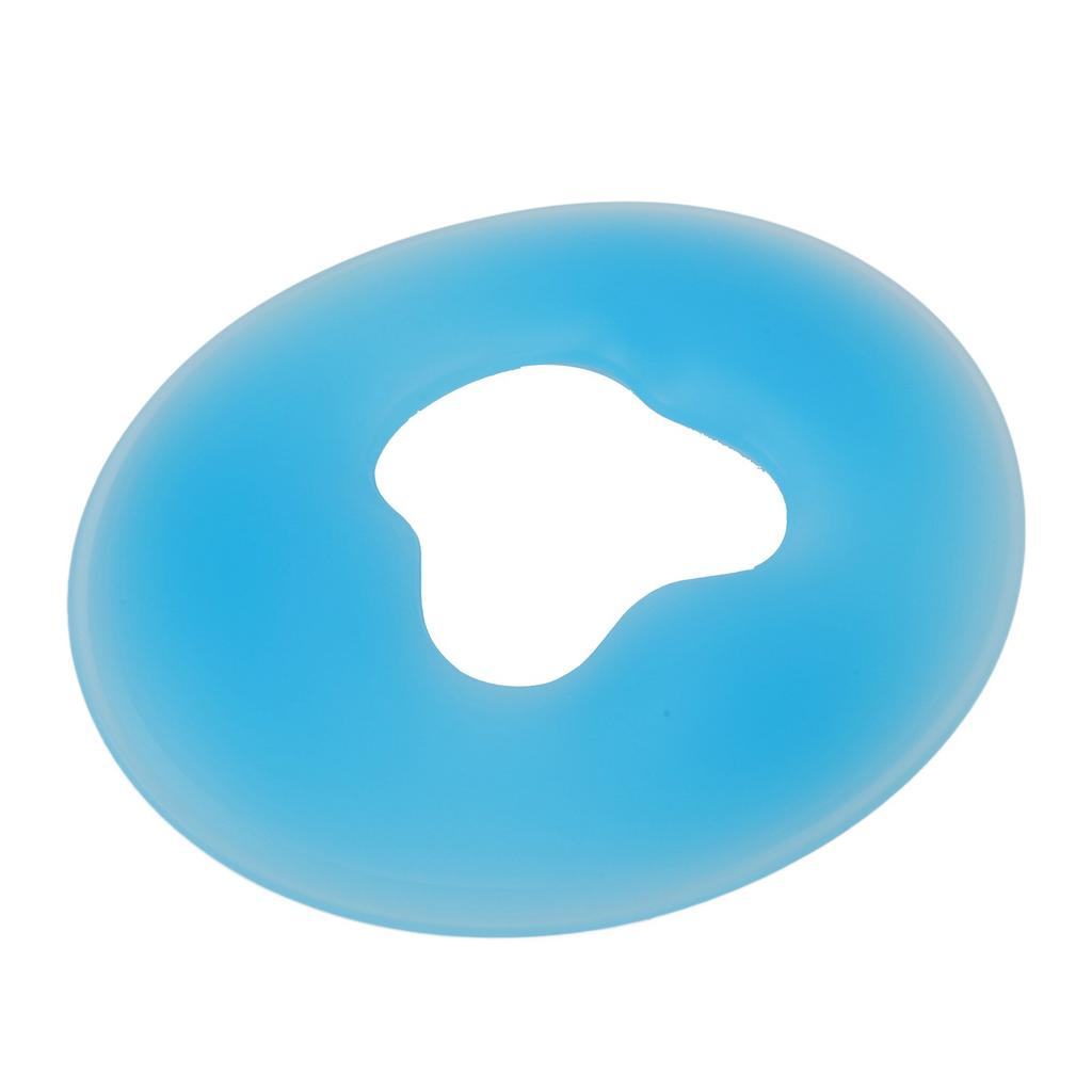 Silicone Spa Face Pillow Soft Round Massage Face Relaxing Cushion Pad for Beauty Salon Blue