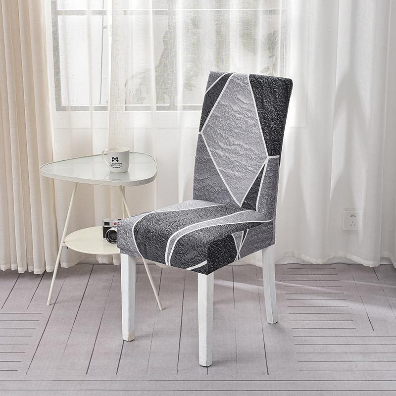 Spandex Chair Covers Elastic Chair Slipcover Printed Polyester Seat Chair Covers For El Dining Room Office Banquet Home Decor