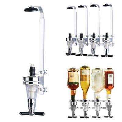 Newest 25/30/45ml Wall Mounted Stand 4 Bottle Beer Wine Dispenser Home Bar Pourer Rack