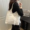 White beautiful lace handbag new fashionable sweet casual versatile shoulder underarm tote bag