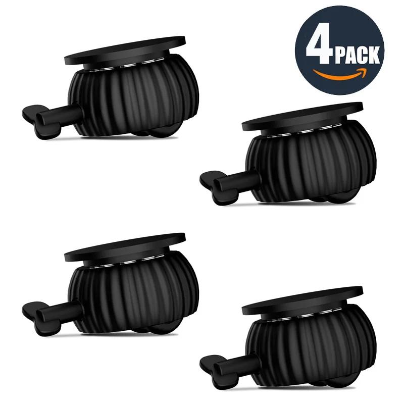 

4 шт./Набір 360° Обертання Безшумні Меблеві Коліщатка Колеса Вантажопідйомні Універсальне Колесо Самоклеючі Поворотні Коліщатка-Ролики для Шафи