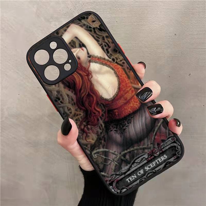 

Готический чехол для телефона «Вампир Таро» матовый прозрачный для iphone 7 8 11 12 13 plus mini x xs xr pro max чехол iphone 13 mini