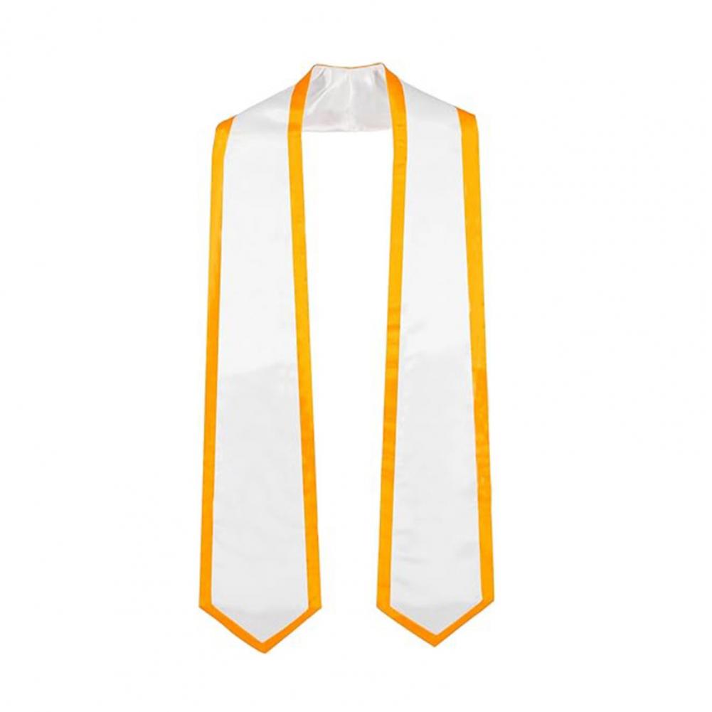 Graduation Accessory 72-inch Long Satin Graduation Ribbon Smooth Border Design for Parties Celebrations