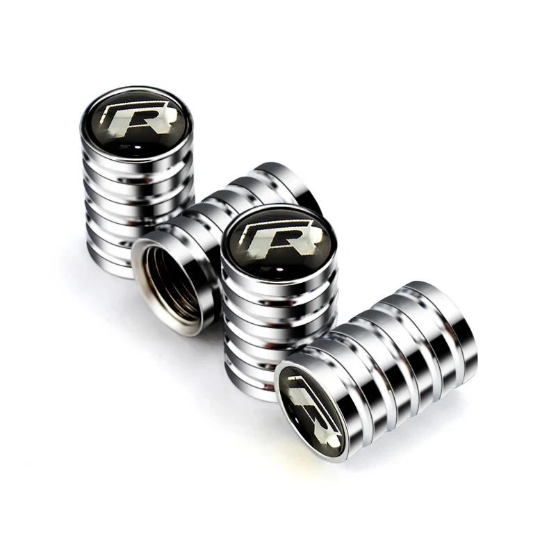

VW GTI GOLF 2026 Hot For VW VOLKSWAGEN 4pcs Auto Theftproof Valve Caps Tyre Rim Stem Covers for Volkswagen Polo GTI Golf Passat