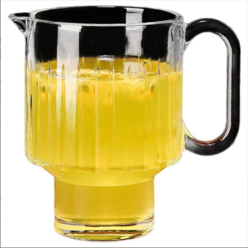 

Shangqi Striped Glass Drink Cups with Handle