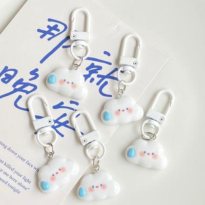 Ins Style Cute Cloud Keychain Para Chaves De Carro Acessórios Kawaii Criativo Chaveiro Para Mulheres Bolsa Bolsa Pingente Chaveiros