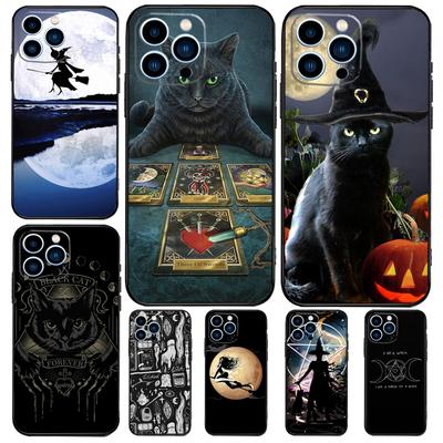 Sorcellerie Halloween Chat Sorcière Sombre Pour l'Honneur Magie 7 5 6 8 Pro Coque Pour Honor 200 400 50 70 90 Lite X8c X8b X9a X9b X9c X9d Win