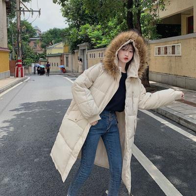 Down Jacket Women's Winter New Korean Style Medium-length Large Size Bread Coat Loose Thickened Cotton Coat Cotton Jacket