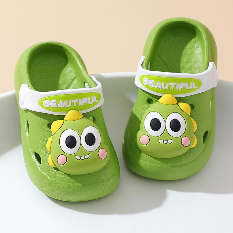 Fashion Girls Shoes Summer New Kids Cartoon Sandals Soft Soled Boys' Shoe Anti Slip Child Beach Shoes Simple Girl Slippers