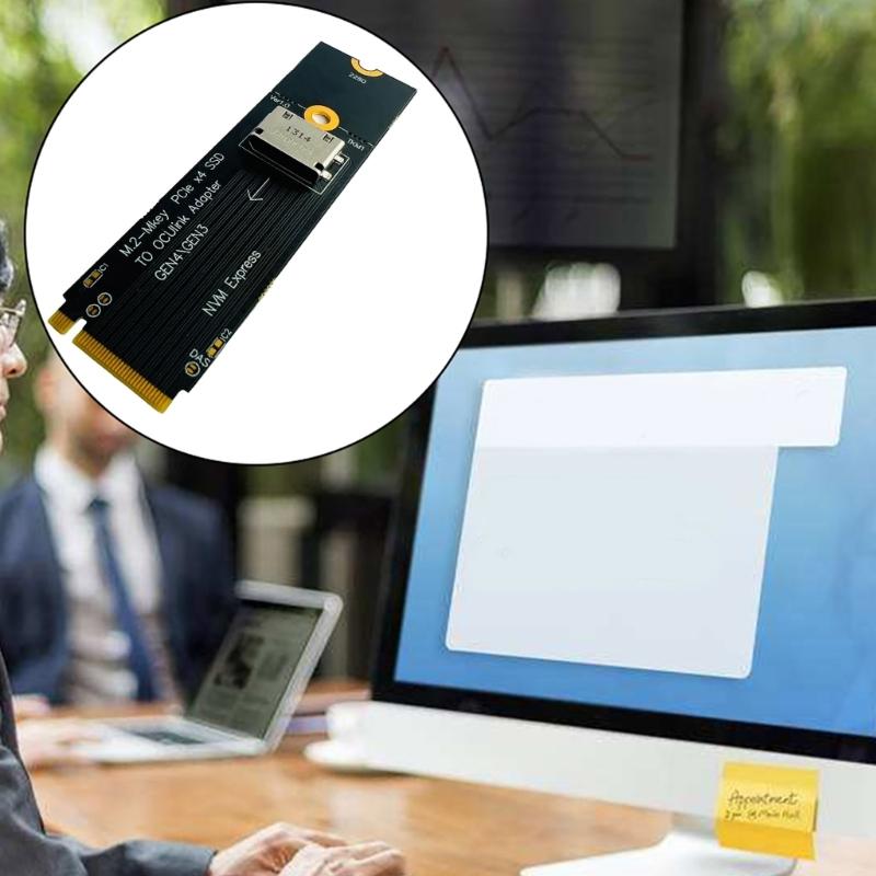 M.2 M Key PCIeX4 SSD To .2 OCUlink SFF-8612 Adapter Card for 2.5inch NVME .2(SFF 8639)SSD PCIE NGFF Converter Card