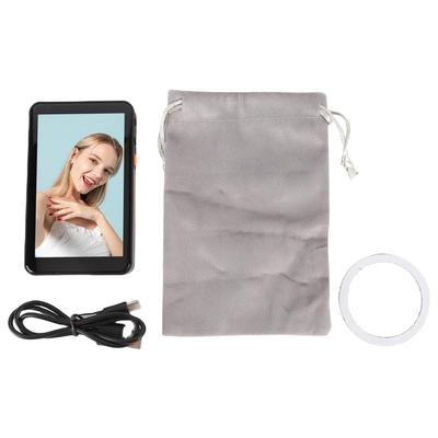 Telefon Selfie-Bildschirm Kabellose Magnetische Bluetooth-Fernbedienung Telefon Rückkamera-Bildschirm für Vlogging Live-Streaming Schwarz