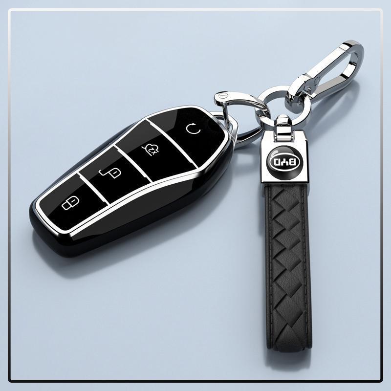 2025 BYD Yuan PLUS Kryt na klíč od auta s vysoce kvalitním ochranným řetízkem pro muže a ženy