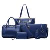 New Women's Bag Fashion Six-piece Set Mother and Child Bag Solid Color Large Capacity Shoulder Portable Messenger Bag Fashion