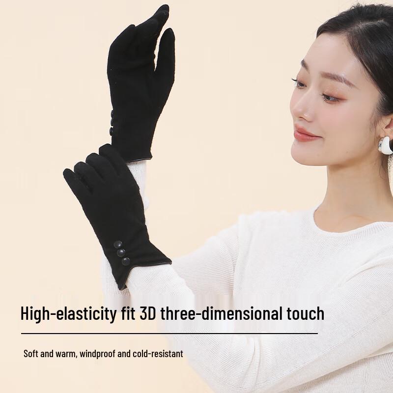 Murxi Women's Cashmere Touchscreen Gloves