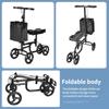 Foldable Four-wheel Fracture Assisted Bike Foldable Portable Assistive Walking Device Elderly Knee Scooter