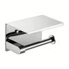 Stainless Steel Toilet Paper Holder Phone Shelf Hotel Toilet Paper Holder Easy Installation Wall Mounted Bathroom Storage Rack