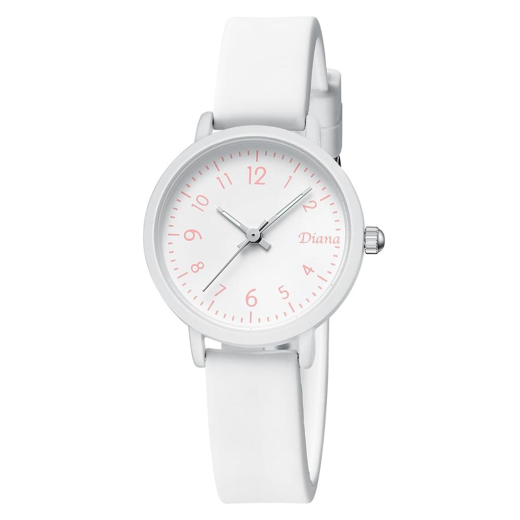 Analog Watch with Silicone Strap for Men and Popular Waterproof Watch with Japanese Simple and Casual Style for Daily Student Day and Disaster
