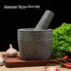 Natural Stone Garlic Press and Herb Mortar and Pestle Set