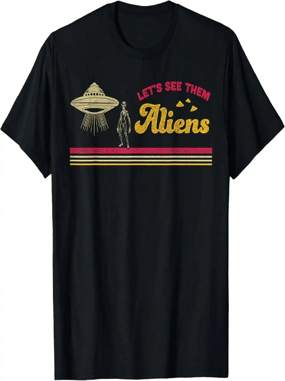Retro Alien Shirt Storm Area 51 Trending Vintage UFO Shirt T-Shirt S разноцветный