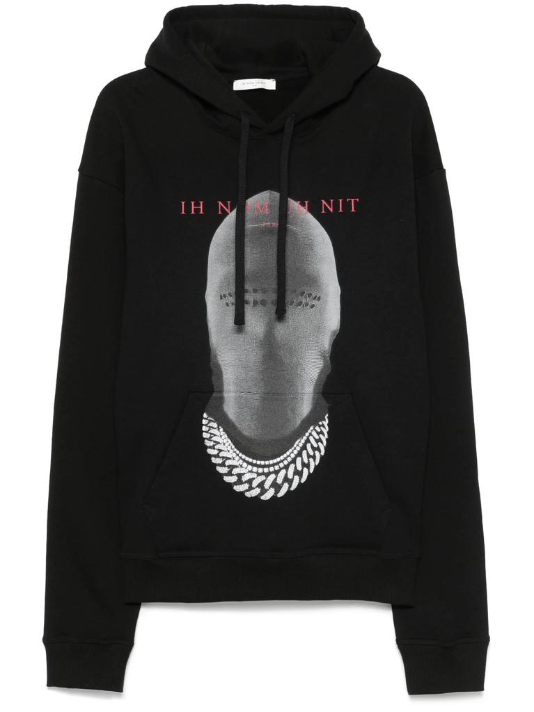 Cross-border trend IH NOM UH NIT printed loose hooded sweater for men and women
