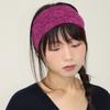 flower lace hair band - magenta
