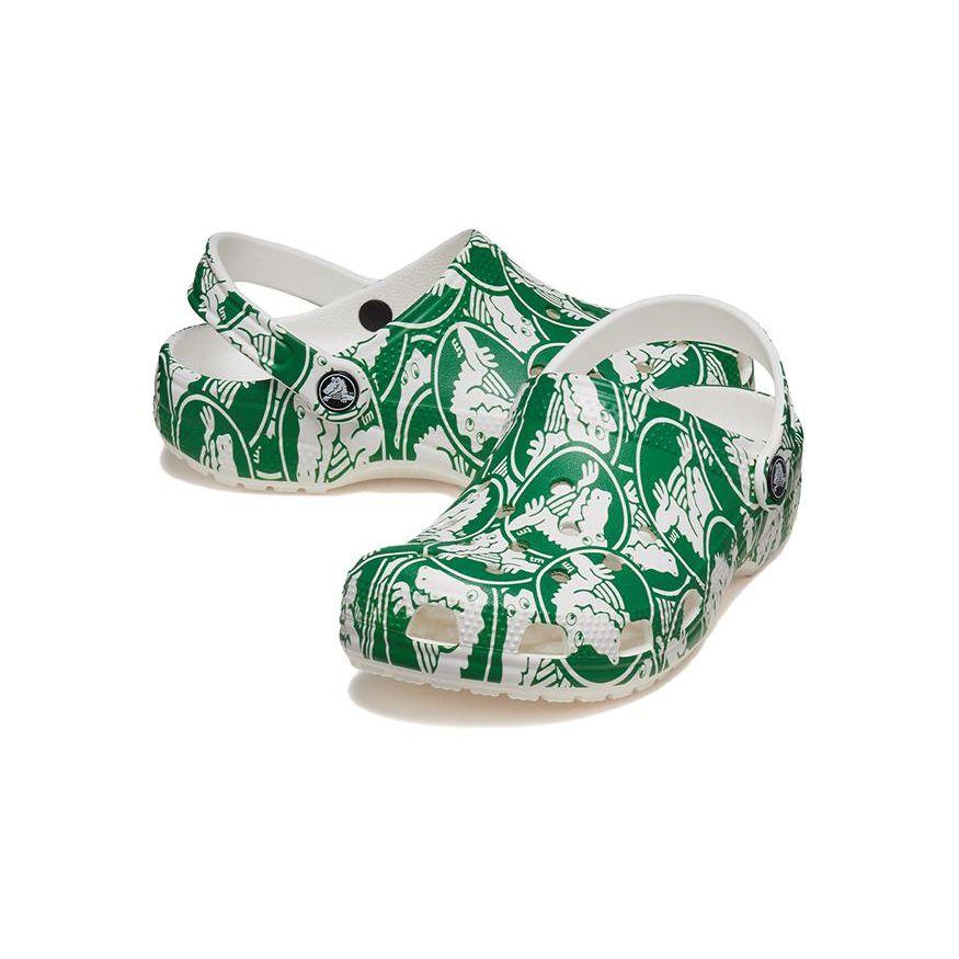 Crocs Resin Casual Fashion Kids Sandals Kids Sandals White Green 210007-3WH