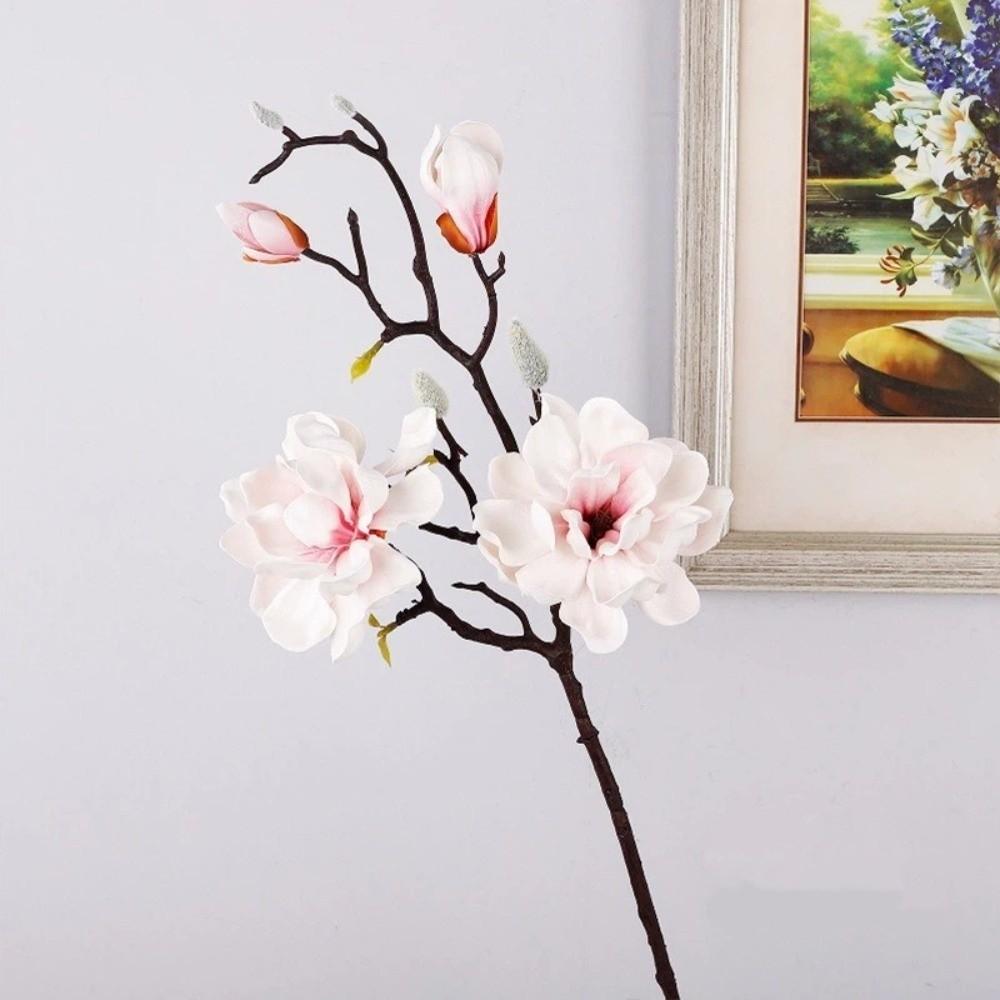 Handmade Artificial Magnolia Flower Real Touch Artificial Orchid Flowers  Home Living Room Decor