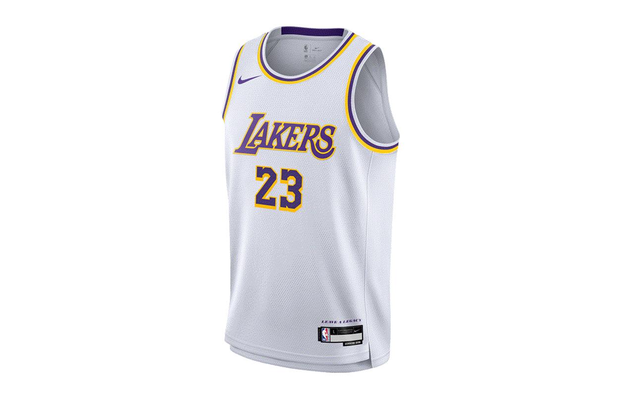 Nike x NBA Basketball Jersey White Teenagers 3Z2B7BX1P00-LAK23 L