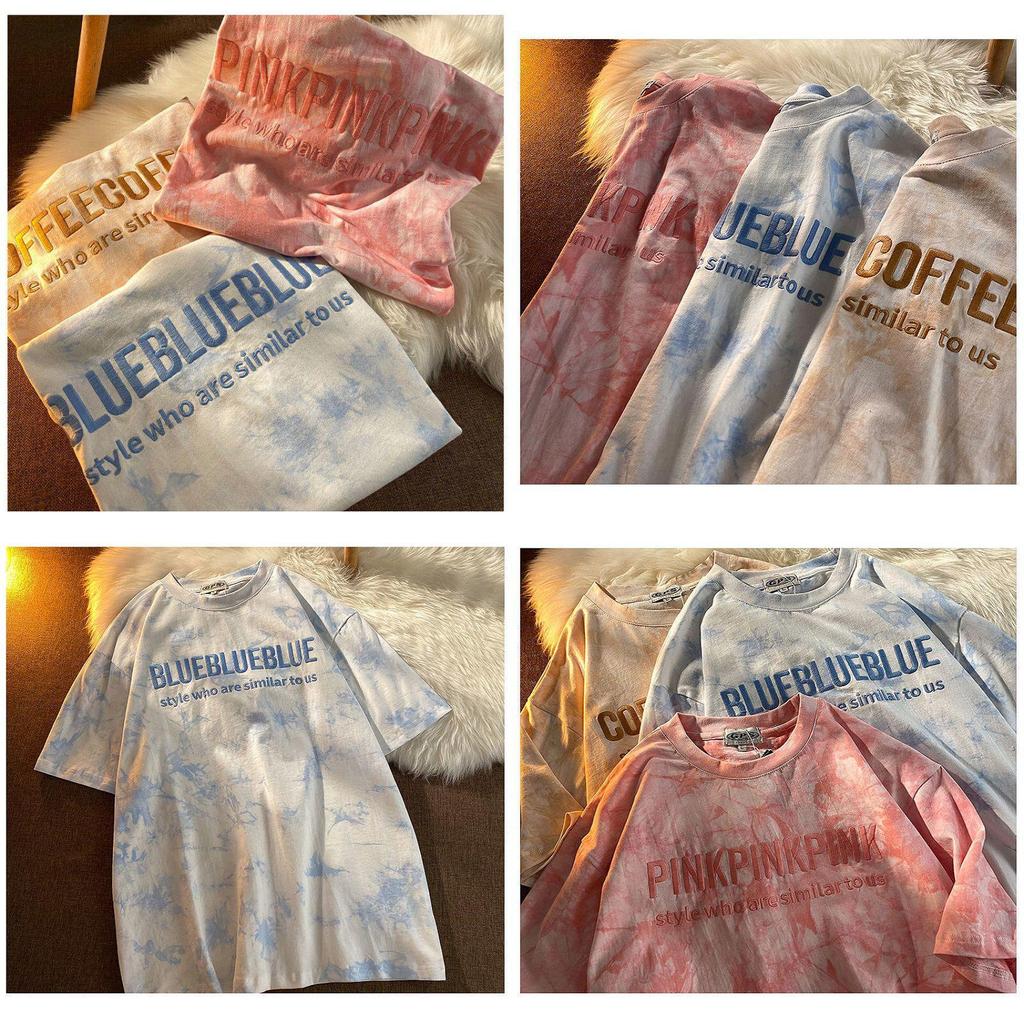 Oversized Hip Hop Short Sleeve T-shirt For Women In Vibrant Tie Dye Design