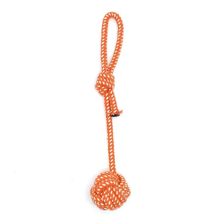 Custom Best Selling Eco-Friendly Cotton Dog Teeth Cleaning Chew Rope Toy
